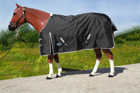 "TOUGH HORSE" - Regendecke - 1200D - SCHWARZ - 74" bis 80"