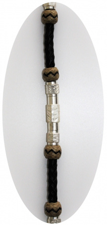 Romal Reins - mit Silber - DUNKEL - Extra Heavy