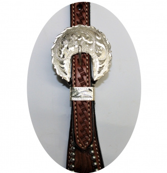 "EE Tack" Kopfstück - SHOW - Fut. Stirnband - HELL oder MITTEL - # A-108