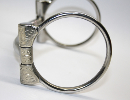 "KS" SS B. Allen D-Ring Snaffle – SS Roller   - 5 '' oder 5,5 '' Breite (20441)