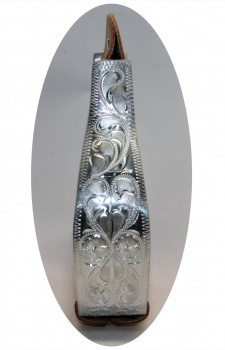 "HYX"  Alu Steigbügel - graviert / gerade - 254-540