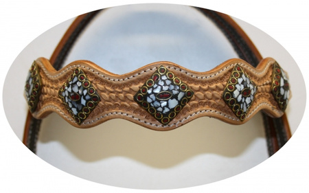 "SN Tack" Kopfstück - Stirnband - Show - HS018