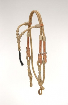 "EE Tack" Rawhide Kopfstück - Fut. Stirnband - Tassel