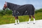 "TOUGH HORSE" - Regen Winterdecke - Combo mit Halsteil - 1200D - 300g filling - SCHWARZ - Größen 74´´(125cm) bis 80´´ (155cm)