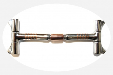 "KS" SS B. Allen D-Ring Snaffle – Copper Roller – (20443)