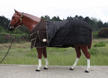 TOUGH HORSE - Regendecke MIT Unterdecke (100gr.) -1680D - SCHWARZ - 74 bis 80