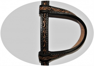 "SN Tack" Kopfstück - Doppeleinohr - Show - HS167