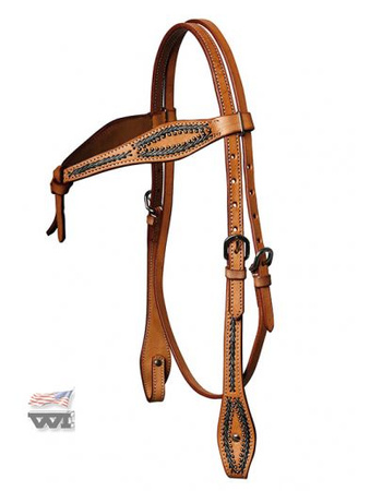 bridle wi natural rawhide braided