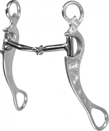 FG Show Bit - Engraved Alu Short Shank Non-Collapse Snaffle - #257334