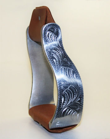 "HYX" Alu Steigbügel - graviert & gebogen - 1 1/2 ''