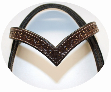 "EE Tack" Show Kopfstück - "V" Stirnband - N-1010