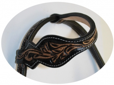 SN Tack Kopfstück - Doppeleinohr - Show - HS-SET040