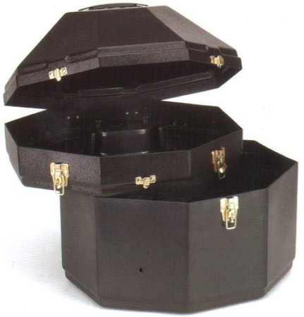 Double Hut Box - für zwei Hüte - BLACK