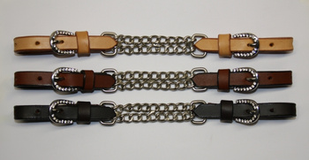 "EE Tack" Kinnketten - Show -  Stones on Buckle & Chain - 3 Farben