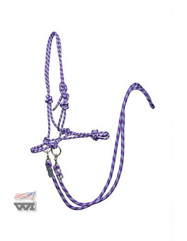 Halter z wodzami WI Free Riding / fioletowy