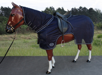 "TOP SCORE" Ausreitfliegendecke mit Halsteil - 76" und 78" - NAVY