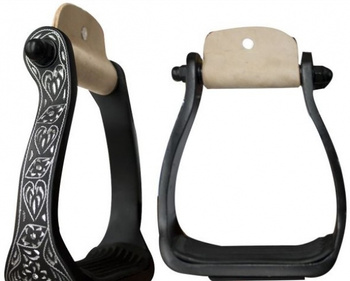 "SST" Alu Steigbügel - Show - CLEAR STONES - 175564