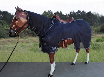 "TOP SCORE" Ausreitfliegendecke mit Halsteil - 76" und 78" - NAVY