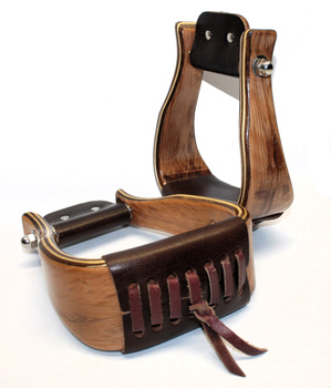 Premium Holzsteigbügel - Angled / Offset - JKST68-3