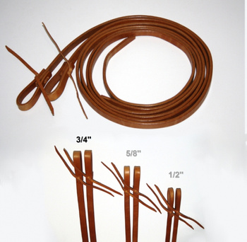 "EE Tack" Herman Oak Harness Leder Zügel - 3/4 '' - 19mm - ca. 8 ft. / 240cm lang - QUICK CHANGE