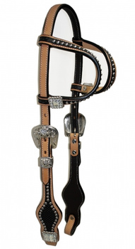 "SN Tack" Kopfstück - Doppeleinohr - Show - HS159