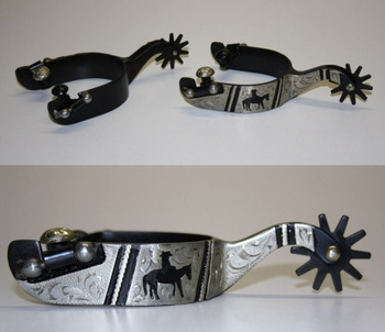 KY Show Sporen - Black Steel mit Silver