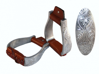 "EE Tack" Steigbügel Alu - graviert - gepolsterter Tritt