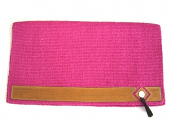 Kocyk Lederbesatz & Conchos / hot pink